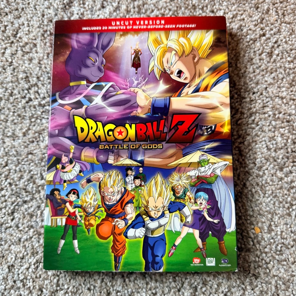 Dragon Ball Z Battle of Gods Uncut Version DVD Funimation Anime Slipcover